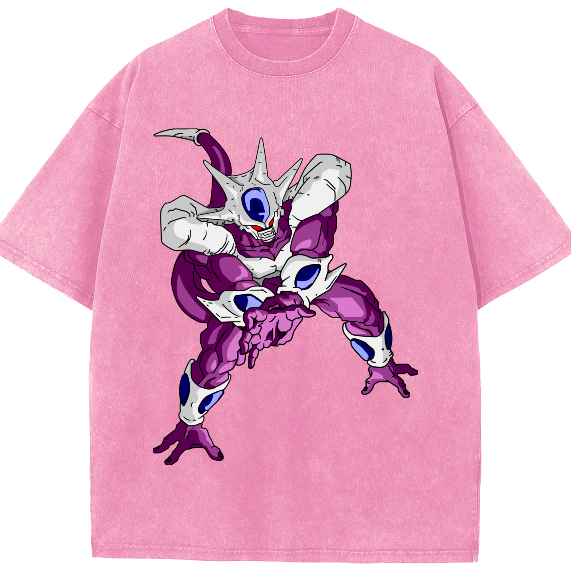 （画像用） ドラゴンボール クウラ DRAGON BALL Cooler Coora 綿100% ヴィンテージ風 半袖Tシャツ（フロントプリント）